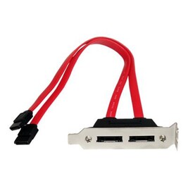 Câbles réseau StarTech.com Equerre SATA - 1 port - SATA vers eSATA ...