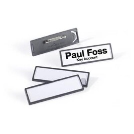 Étiquettes GENERIQUE Durable clip card boite de 25 porte-badges avec Étiquettes GENERIQUE Durable clip card boite de 25 porte-badges avec