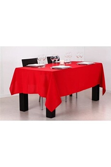nappe de table jja nappe antitache 140x240cm rouge
