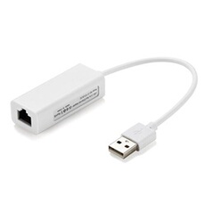 Adaptateur Ethernet Rj45 USB Smartphone Tablette Tactile Android Tv Blanc YONIS