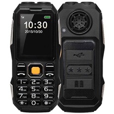 Téléphone portable basique YONIS Téléphone Mobile Tout Terrain 2.4 Pouces Dual Sim Antichoc Waterproof IP67 Noir