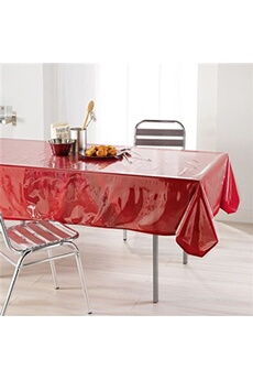 nappe de table decorline protège nappe rectangulaire transparent 140x240