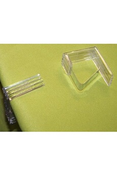 ustensile de cuisine generique 4 pinces de table plastique transparentes