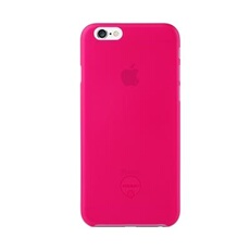 0.3 coque de protection ultra-fine et transparente avec film de protection décran apple iphone 6 rose bonbon
