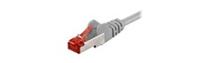 goobay - Câble réseau - RJ-45 (M) pour RJ-45 (M) - 50 cm - pairs in metal foil (PiMF) - CAT 6 - moulé, sans crochet - gris