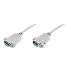 ASSMANN - Câble de modem nul - DB-9 (F) pour DB-9 (F) - 3 m - blindé - beige