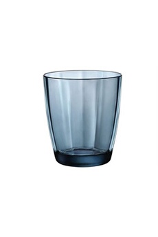 verrerie bormioli pulsar-bleu - verres à eau - 30cl - (set de 6)