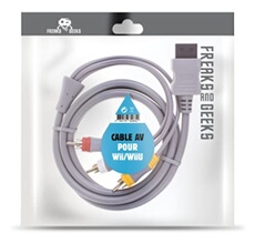 Câble Vidéo AV Gris pour Nintendo Wii et Nintendo Wii U