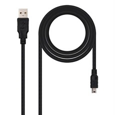 Câble USB 2.0 A vers Mini USB B NANOCABLE 10.01.0403 3 m Noir