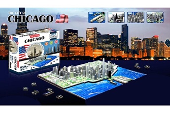 Puzzle Diset Puzzle 4D Cityscape - 950 pièces : Chicago, USA