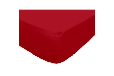 Drap Housse Soleil D Ocre Drap Housse 90x0 Rouge 100 Coton Bonnets 25cm Darty