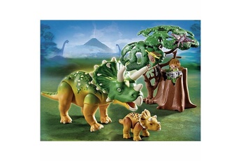 Playmobil PLAYMOBIL Playmobil 5234 : Triceratops et son petit avec arbre