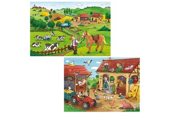 Puzzle Ravensburger Puzzle 2 x 12 pièces : Le travail à la ferme