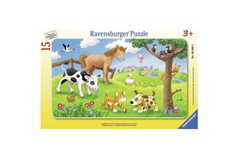 Puzzle Ravensburger Puzzle cadre 15 pièces : Tous amis