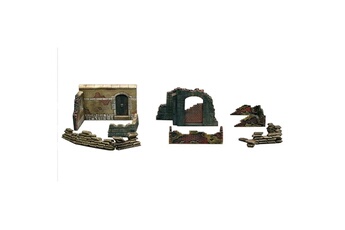 Maquette ITALERI Accessoires de décor de guerre 1/72 : murs et ruines : set 2