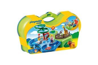 Playmobil PLAYMOBIL Playmobil 6792 - 1.2.3 - Zoo transportable avec bassins aquatiques