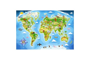 Puzzle Castorland Puzzle Maxi 40 pièces : Carte du monde