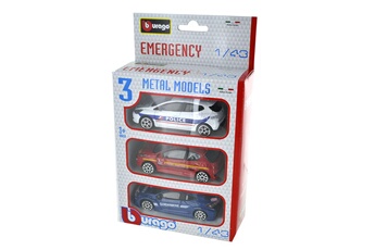 Maquette Bburago Modèles réduits urgence : set de 3 véhicules : echelle 1/43