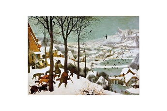 Puzzle Puzzle Michèle Wilson Puzzle d'art en bois 650 pièces : Bruegel : Chasseurs dans la neige