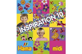 Autres jeux créatifs Hama Perles à repasser hama midi livre d'inspiration 10 : 64 pages