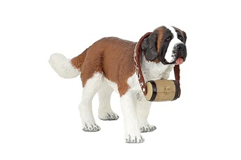 Figurine pour enfant Papo Figurine chien : saint-bernard au tonneau