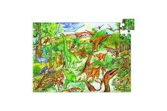 Puzzle Djeco Puzzle 100 pièces - Poster et livret : Découverte dinosaures
