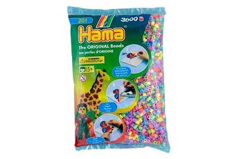 Autres jeux créatifs Hama Sachet de perles hama midi : pastel mixte