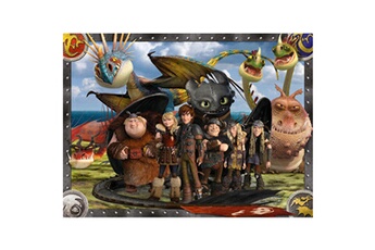 Puzzle Ravensburger Puzzle 100 pièces xxl : dragons : krokmou et ses amis