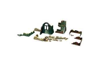 Figurine de collection ITALERI Accessoires de décor de guerre 1/72 : Murs et ruines : Set 1