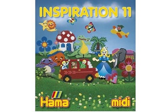 Autres jeux créatifs Hama Perles à repasser hama midi livre d'inspiration 11 : 64 pages