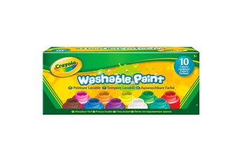 Peinture et dessin (OBS) Crayola Peinture : 10 pots de peinture lavable