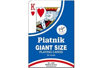 Jeux classiques Piatnik Jeu de 54 cartes : cartes géantes