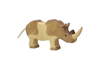 Figurine pour enfant Holztiger Figurine en bois Holztiger : Animaux de la Jungle : Rhinocéros