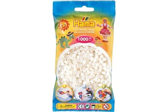 Autres jeux créatifs Hama Sachet de 1000 perles hama midi : perle nacrée