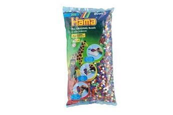 Autres jeux créatifs Hama Sachet de 6000 perles hama midi : 22 couleurs