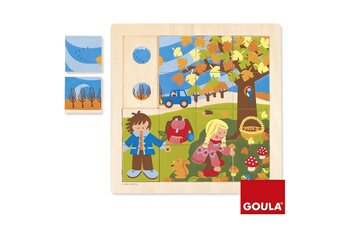 Puzzles Goula Puzzle 16 pièces en bois : Automne