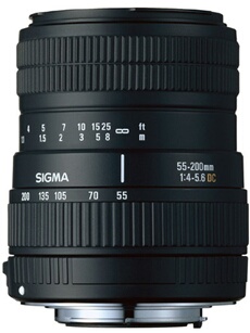 DC 55 - 200 mm f/4 - 5.6, Monture Nikon