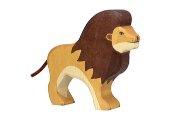 Figurine pour enfant Holztiger Figurine en bois Holztiger : Animaux de la Jungle : Lion