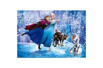 Puzzle Clementoni Puzzle 104 pièces maxi : La Reine des Neiges Frozen : Patin à glace
