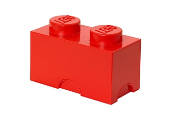 Lego Armoire Brique de rangement 2 plots lego rouge