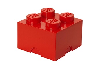 Lego Armoire Brique de rangement 4 plots lego rouge