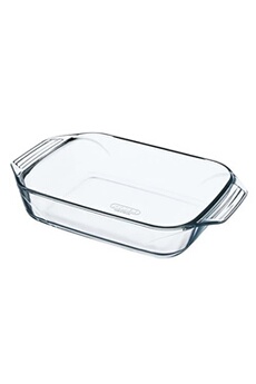 ustensile de cuisine pyrex plat à four optimum 27x17 cm - - transparent - verre