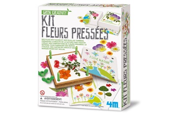 Autre jeux éducatifs et électroniques 4M - Kidz Labs Kit de fabrication Green Creativity : Fleurs pressées