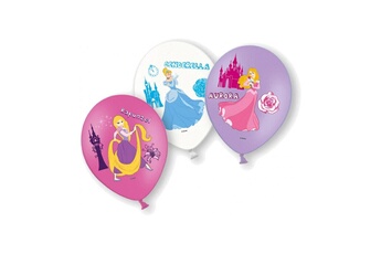 Accessoire de déguisement Amscan Ballons de baudruche anniversaire : 6 ballons princesses disney