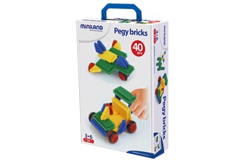 Autres jeux de construction Miniland Educational Jeu de construction : Pegy Bricks (40 pièces)