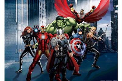 Armoire Bebegavroche Poster Xxl Heros Avengers Marvel Darty