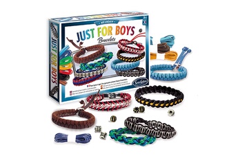 Création perle et bijou Sentosphere Kit créatif bracelets : just for boys