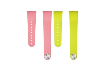 Bijou de déguisement Sony Bracelet silicone sony rose et jaune taille L pour Sony SmartBand Talk