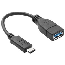 USB 3.1 Type C Male to USB 3.0 Type A Femelle OTG Data Cable for Nokia N1 / Macbook 12, Cable Longueur : about 20cm(Noir)