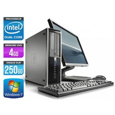 Unité centrale Elite 8100 SFF + Ecran 17'' - Noir - Intel Pentium G6950 / 2.80 GHz - RAM 4 Go - HDD 250 Go - DVD - Gigabit Ethernet - Windows 7